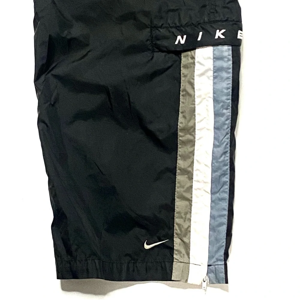 Vintage 90’s Nike Sportswear Men’s Black Embroidered Windbreaker Track Pants XL - Picture 3 of 11